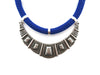 Blue Athena Necklace Silver