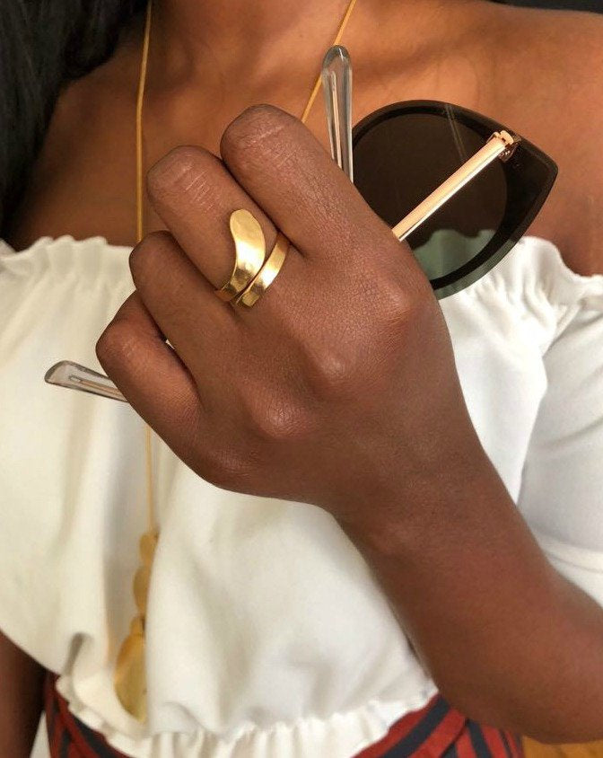 Rhea Ring gold plated
