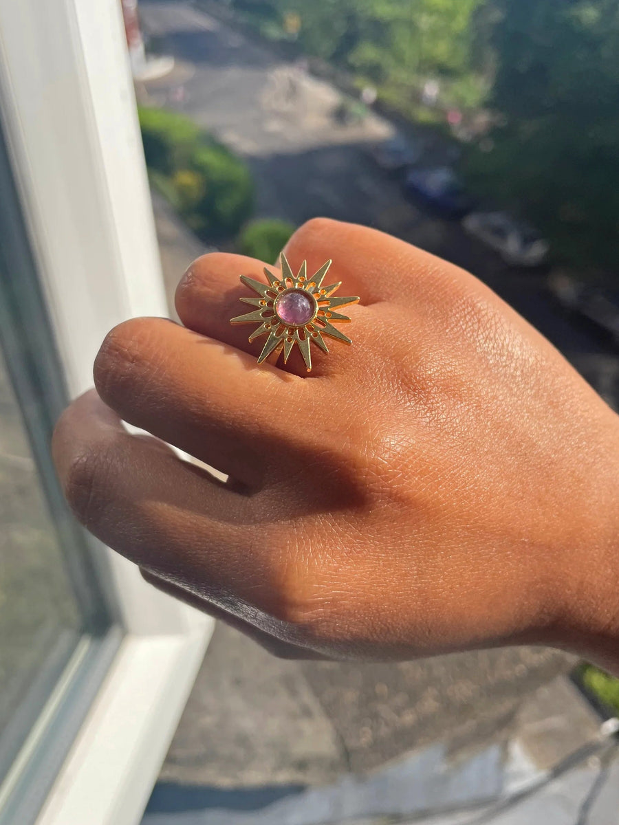 Amethyst Sun Ring