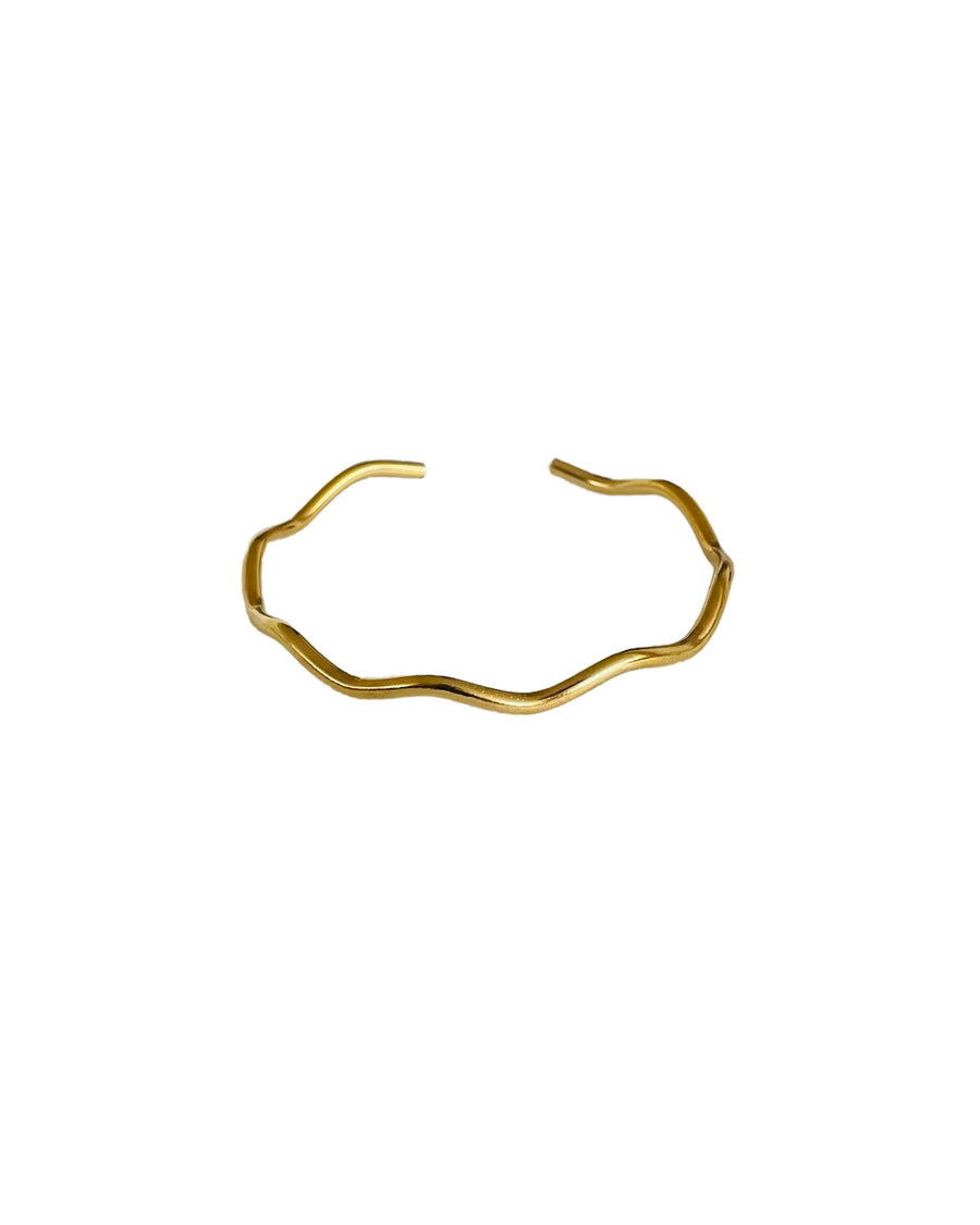 Wavy Gold Cuff Bracelet