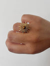 Tiger eye sun ring