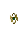 Gold Green Black Ring