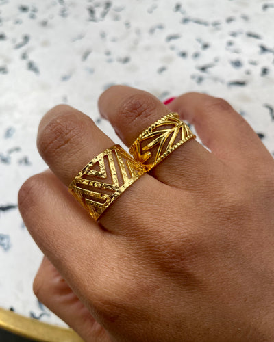 Gold Iris Ring