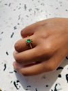 Mini Green Sun Ring