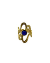 Gold Blue Ring