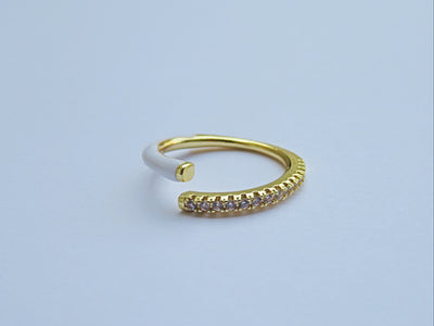 Ivory Creme’ Lights Coil Ring