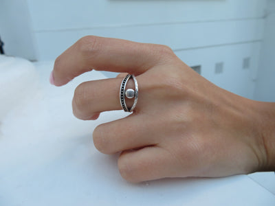 Серебряное защитное кольцо