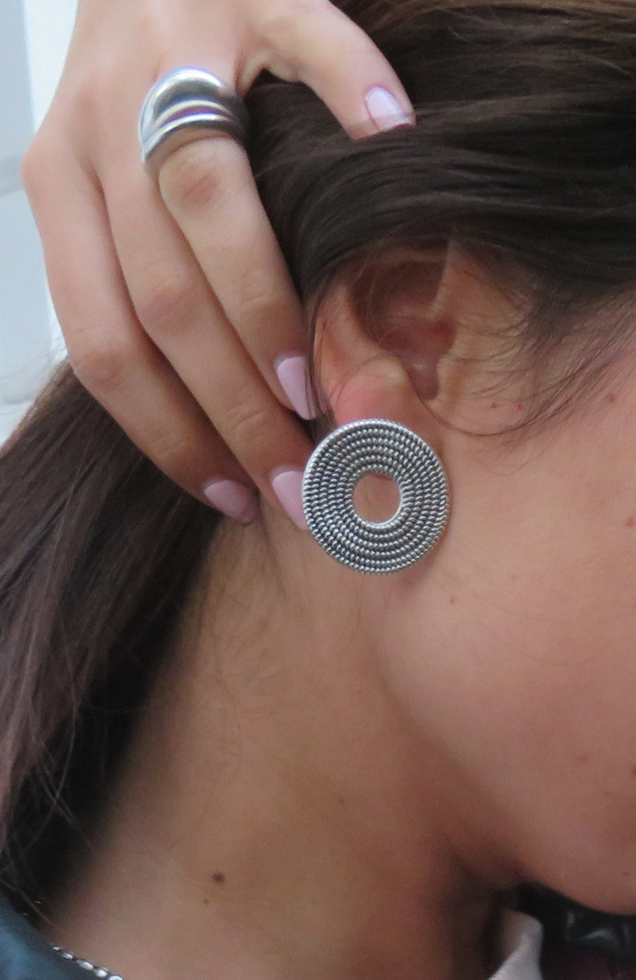 银质耳环