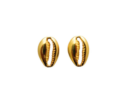 Gold Cowrie earrings